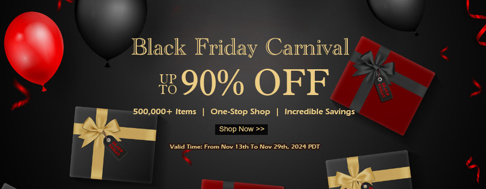 Black Friday Carnival Up To 90% OFF