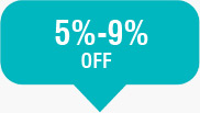 5%-9% OFF